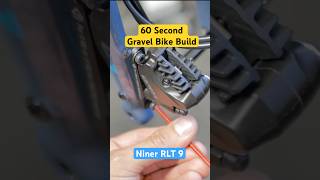 ASMR 60 Second Gravel Bike Build : Niner RLT 9 #asmr #bikebuild #gravelbike