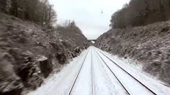 En cabine du CC 72121 de Vesoul à Chaumont au train 1542 le 15 janvier 2017