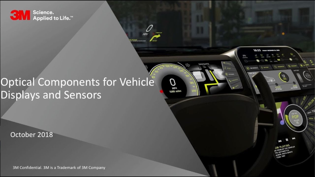 Boyd & 3M Webinar: Optical Films and Display Solutions for e-Mobility