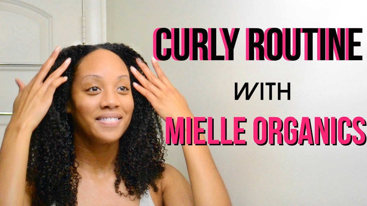 CURLY HAIR ROUTINE | Mielle Organics - YouTube