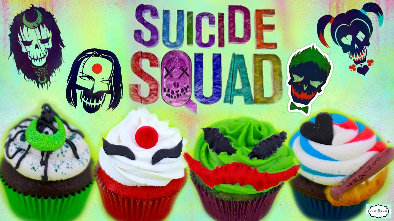 CUPCAKES INSPIRADOS EN LA PELICULA SUICIDE SQUAD