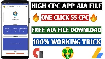 High Cpc App Aia File🔥--🔥One Click 5$ Cpc -- Free Aia File Download ! in PAK/IND