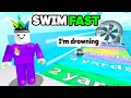 Swim Race BUT I&#39;m The STRONGEST Swimmer on Roblox