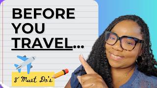 8 Things I ALWAYS Do Before Traveling (Don't Skip # 3!) | Pre-Trip Checklist