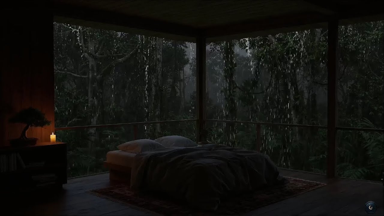 Rain Sounds on Windows 🌧 Cozy Night Ambience for Better Sleep