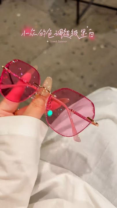 The champagne gold frameless with multiple sides is so royal!#closeVision #glasses #frameless