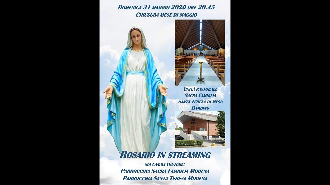 Rosario per la chiusura del mese di maggio - Unità pastorale Sacra