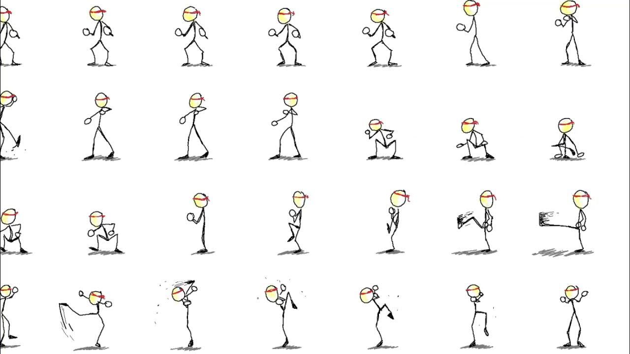 Karate Stickman - Sprite Animations - YouTube