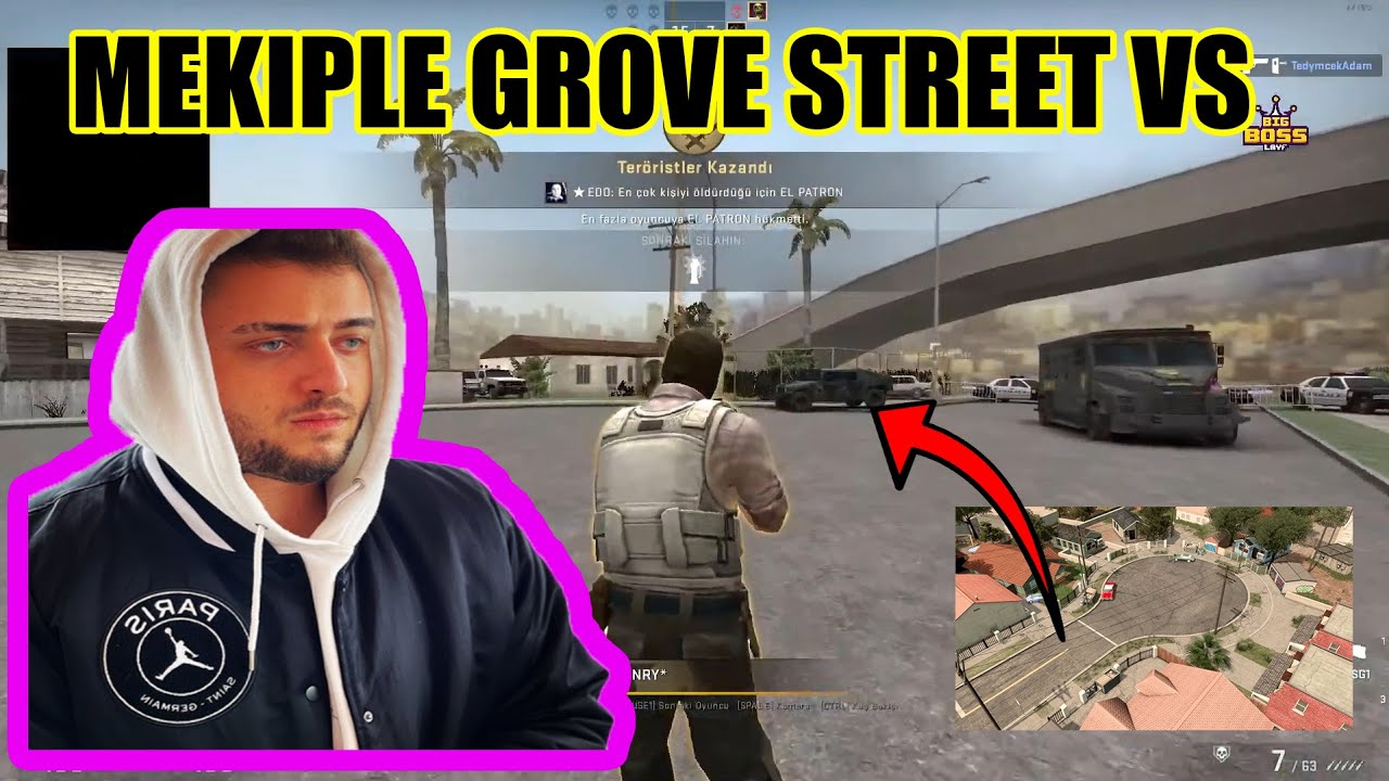 EFSANE MAHALLEDE MEKİPLE CSGO VS (CYBER ve TAHA Herkese Karşı)