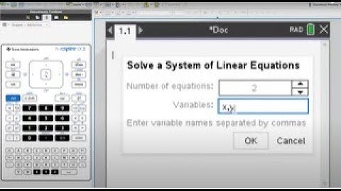 Solving Systems of Equations using TI Nspire