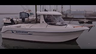 Quicksilver 620 wet test. Its a fast boat......(Seaz The Daze)