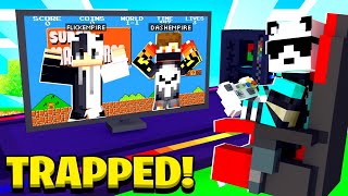 We are Trapped in a VIDEO GAME in Minecraft!