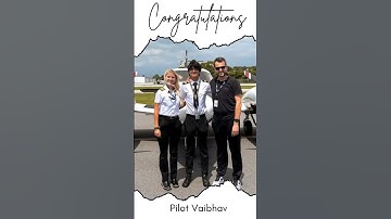 Congrats to Khushi & Vaibhav — newly instrument rated pilots! Pilot training in USA #views #shorts
