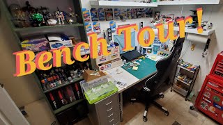 Bench and hobby room tour!