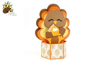 Turkey Pop Up Card SVG Assembly Tutorial