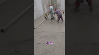Watch the power screed flatten a bay in 30 seconds. #shorts