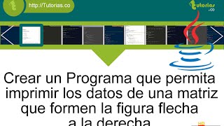 arrays – java (imprimir datos figura flecha derecha)