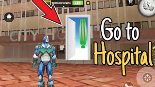 Rope hero game me hospital ke andar kaise jaye | how to hospital in rope hero vice town trick screenshot 2