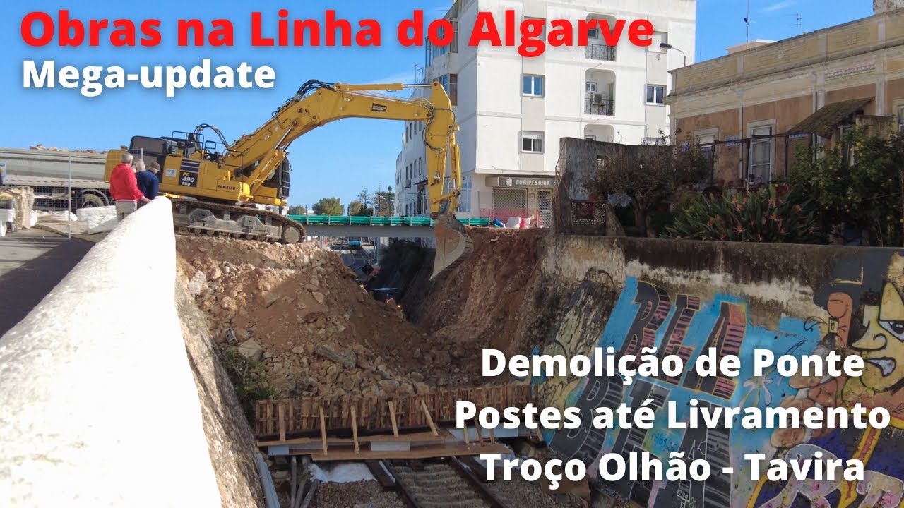 ⁴ᴷ⁶⁰ Demolição de Ponte em Olhão. Mega update!