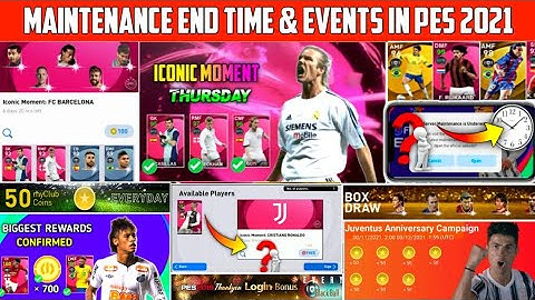 Maintenance End Time & Rewards In Pes 2021 Mobile || Today Maintenance End Time | Server Maintenance