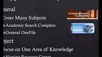 What is a Library Database