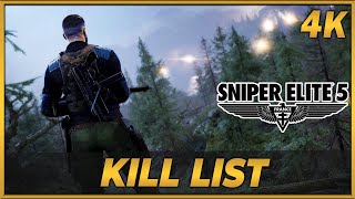 Sniper Elite 5 (PC) - All Kill List Challenges - 1440p