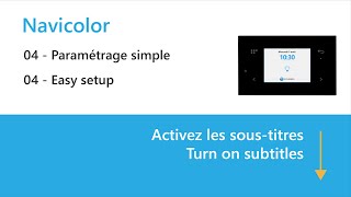 Navicolor - Paramétrage Simple