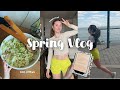 Spring vlog  new book 16km run easy cooking lululemon essentials