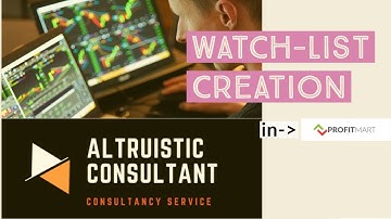 How to create Watch List in ProfitMart