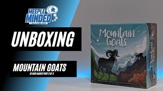 Unboxing: Mountain Goats by BoardGameTables.com