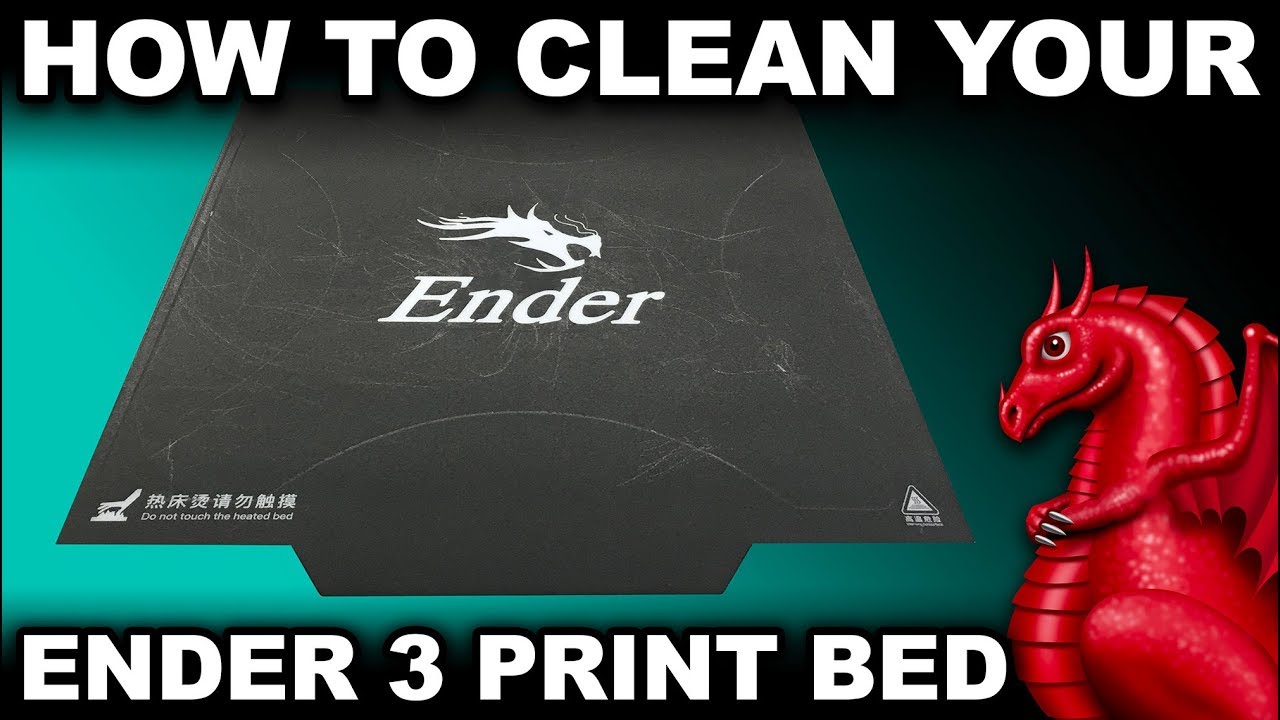 How To Clean The Creality Ender 3/5 Print Surface