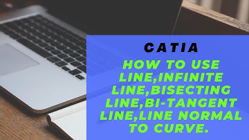 HOW TO USE LINE, INFINITE LINE,BISECTING LINE, BI-TANGENT LINE ,NORMAL TO CURVE.