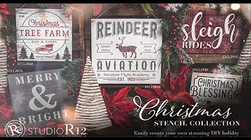 Christmas Stencil Collection 3 by StudioR12