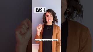 CASH & CREDIT-CARD | ASL Glossary | The ASL Shop