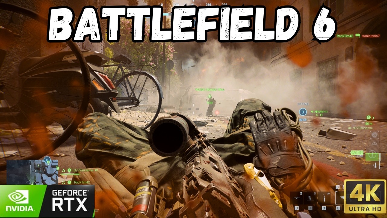 Battlefield 6  RTX 5090 32GB + AMD Ryzen 7 9800X3D ( 4K OVERKILL Graphics DLSS ON )