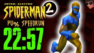 [PB] Spider-Man 2: Enter Electro Speedrun (PS1) | PU% in 22.57