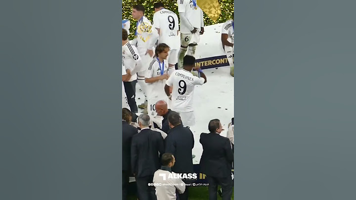 El MOMENTAZO entre MODRIC y ENDRICK con una camiseta