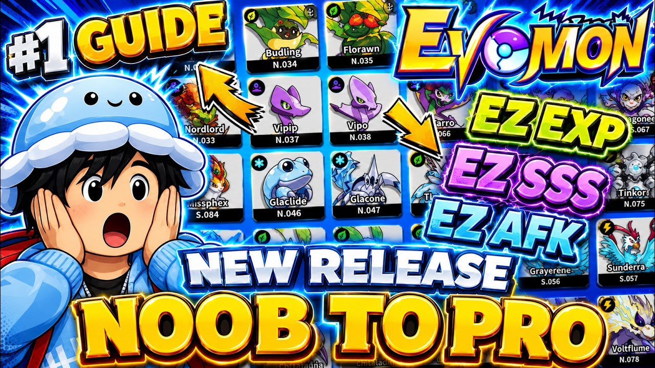 EVOMON Beginner Guide! How To Progress FAST & Beat Every Island!