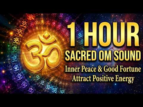 🔱 1 Hour Sacred OM Sound | Powerful Vibration for Positive Energy, Inner Peace & Good Fortune