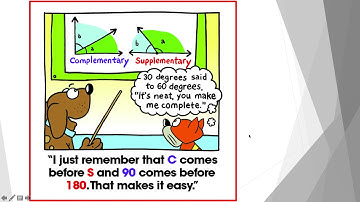 Complementary and Supplementary Angles