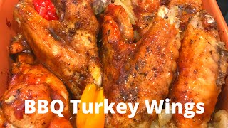 How to make baked BBQ Turkey Wings - in 2 hours!! | Tanny Cooks