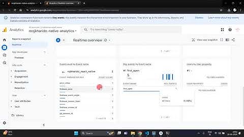 React Native (Firebase Google Analytics)