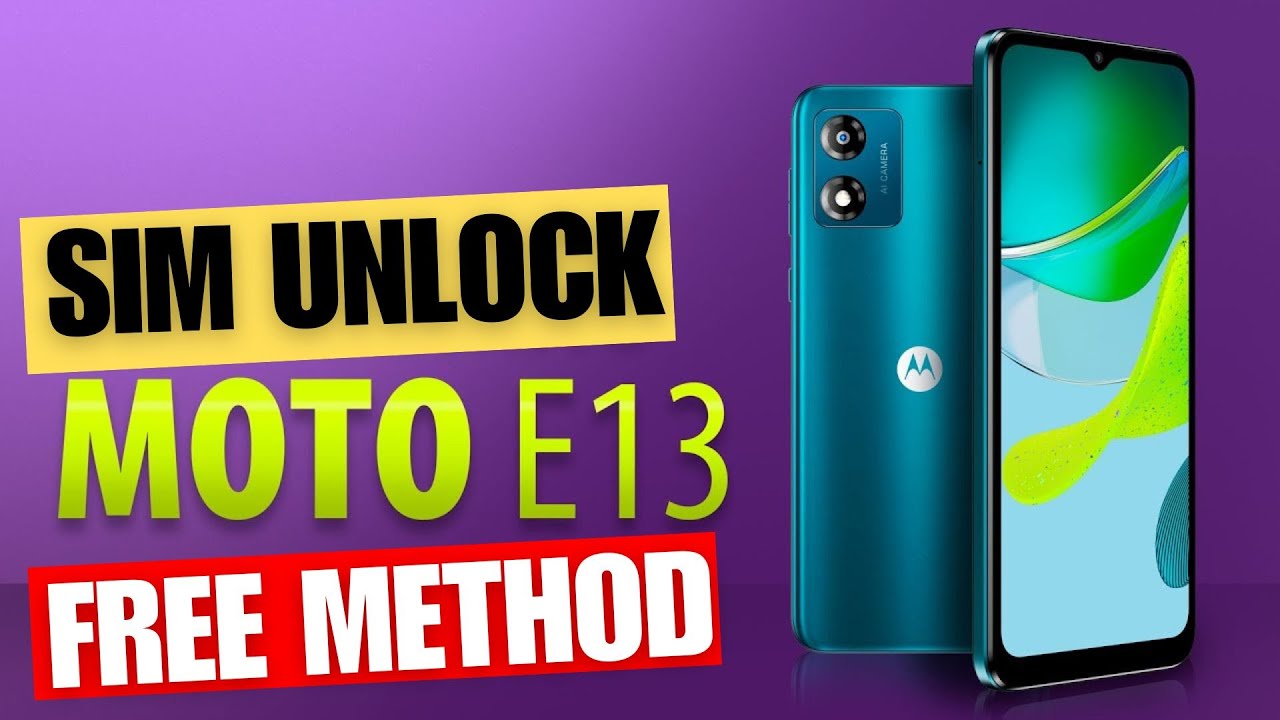 Unlock Motorola Moto E13 Carrier – Unlock Motorola E13 - YouTube