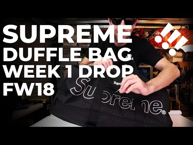 SUPREME FW19 DUFFLE BAG REVIEW 