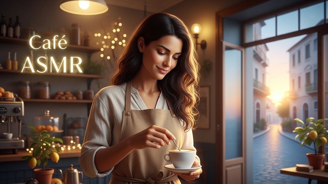 Italian Music ASMR Mix 24/7 – Mediterranean Café Ambience for Relax, Study & Sleep Live