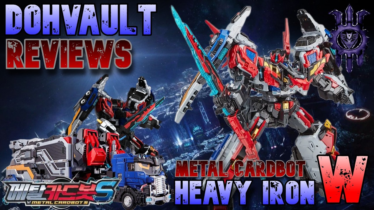 Powermaster Prime has competition!! Metal Cardbot W Heavy Iron Review!!