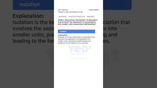 12th Biology Origin and Evolution of Life Speciation Mechanism