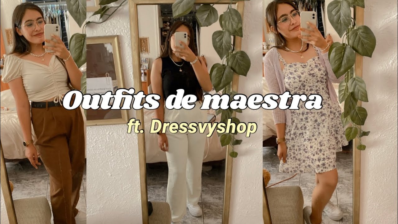 Outfits de maestra ✨ft. Dressvy - YouTube