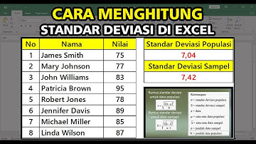 Cara Menghitung Standar Deviasi di Excel | Statistik Jadi Gampang!