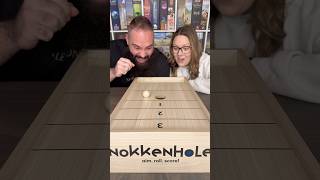 Come Play Nokkenhole With Us! #boardgames #gamenight #couple #fun